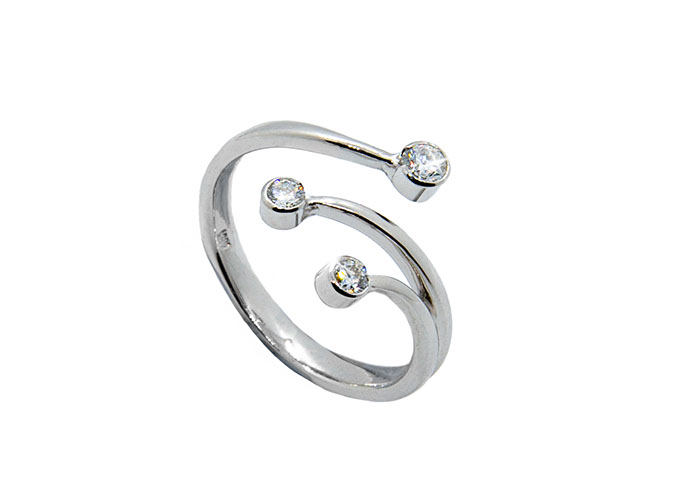 Brillantring in 590/- Weißgold